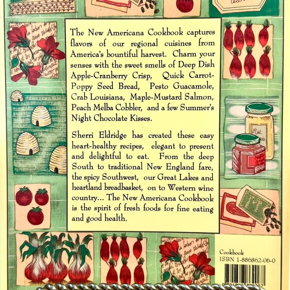 THE NEW AMERICANA COOKBOOK Sherri Eldridge ~A Heart-Healthy Recipe Excursion SC - Picture 2 of 9